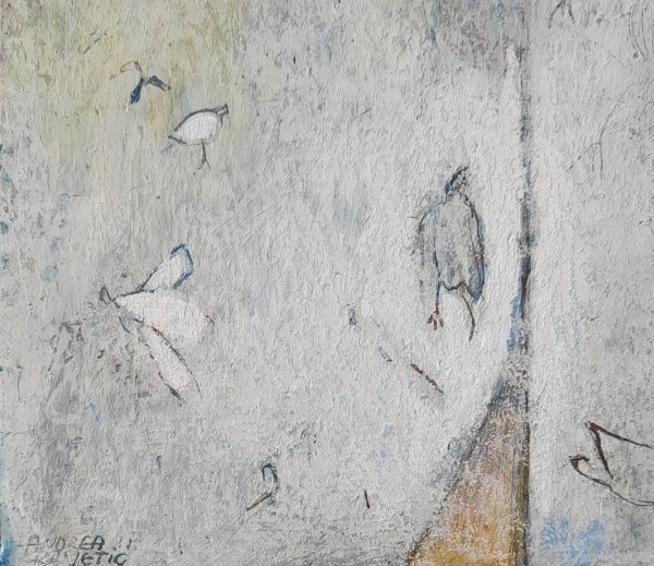 Birds, 13,5 x 15,5 cm, mixed media