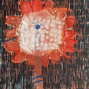 Flower, 22 x 17,5 cm, mixed media