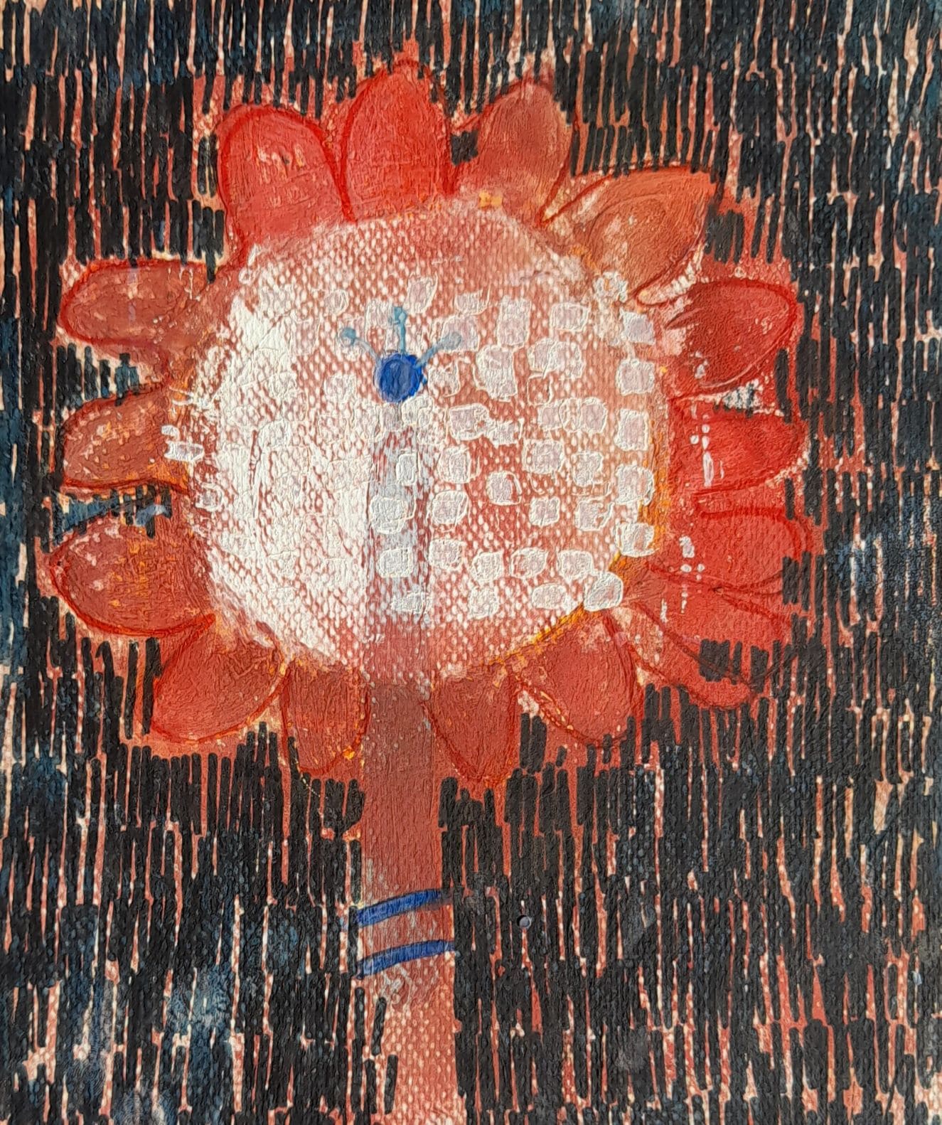 Flower, 22 x 17,5 cm, mixed media