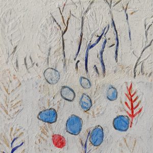 Winter II, 14 x 11 cm, mixed media