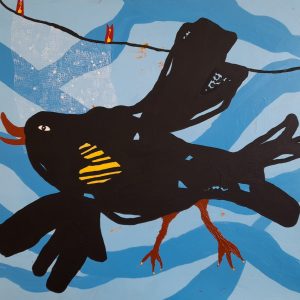 Bird, 80x100cm acrylic on canvas-min