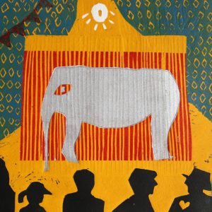Circus, 21x18cm, linorez, 2023 god