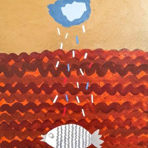 Fish, 50x40, acrylic on canvas