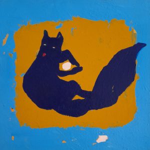 Fox, 30x30 cm, acrylic on canvas